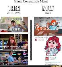 Meme Comparison Meme Hen Eats Spicy Likea Boss Circa 2015 2017 Today S Top Image Gal Smug