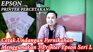 Cetak Undangan Dengan Kolaborasi 3 Printer Epson Seri L L565 Dan 2 L1110 Youtube
