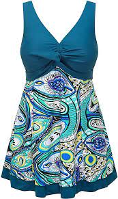 Wantdo Women S Plus Size Swim Dress Modest Swimsuit Vintage Peacock One Piece Swimwear At Amazon Women S Clothin Swim Dress Modest Vintage Swimsuits Swim Dress