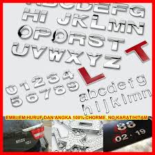 Maybe you would like to learn more about one of these? Tempelan Stiker Emblem Mobil Chorme Tulisan Abjed Huruf Angka Kualitas Super Shopee Indonesia