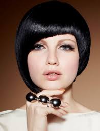 Yep, the bob is practical, but let's be honest—no one gets excited about a haircut because it's practical. Short Asymmetrical Bob In Black Hair With Cool Side Bangs And You Will Get Alot Of