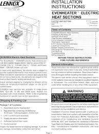 You are free to download any lennox air handlers manual in pdf format. Lennox Air Handler Auxiliary Heater Kit Manual L0805584