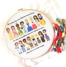 One easy and two more complex cross stitch pattern for children to make. Princess Counted Cross Stitch Patterns Sew What Alicia