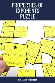 Teaching Properties Of Exponents With Activities In Algebra Is Fun Whether 5 Interactive Math Notebooks Middle School Math Interactive Notebook School Algebra