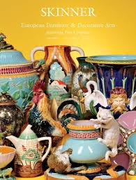 Beautiful collectible pink floral design on gorgeous shaped cream colored vase. Featuring Fine Ceramics Skinner