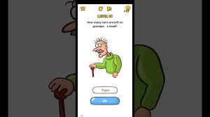 Download Brain Blow Level 15 How Many Hairs Are Left On Grandpa S Head Walkthrough Solution Youtube