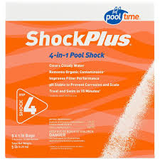 Pool Time 1 Lb Shock Plus 5 Pack 12105ptm The Home Depot Pool Shock Pool Time How To Clean Crystals