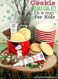 Christmas Cookie Decorating Kit In A Cup For Kids Echoes Of Laughter Kids Christmas Party Christmas Cookies Decorated Christmas Cookie Party