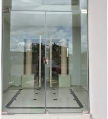 Fiberglass options combine the versatile designs of wooden doors with the strength of steel. Hinged Plain Frameless Glass Doors For Office Hotel Thickness 8 12 Mm Rs 300 Square Feet S Id 3056082255