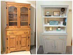 It now sits in your dining room or kitchen, gathering priceless heirlooms and dust. China Cabinet Makeover Amy Latta Creations
