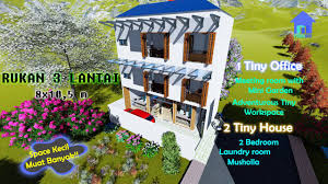 Apabila diaplikasikan pada desainrumah minimalis 2 lantai modern, teori tersebut bukan berarti tentang pengeluaran yang lebih sedikit, namun mewujudkan desain yang lebih baik kelebihan tipe rumah minimalis 2 lantai ini dibanding dengan rumah minimalis 1 lantai adalah jumlah kamar. Desain Rumah Kantor Rukan 3 Lantai Lahan 8x10 5 Meter Lengkap Eps3 Youtube