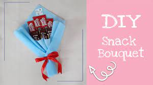 Kak sha jual dengan harga rm40. Diy Chocolate Bouquet Tutorial Cara Membuat Buket Snack Coklat Wisuda Youtube