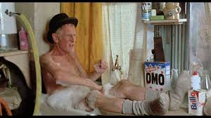 albert steptoe having a bath