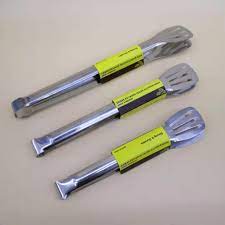 Kombinasi stainless steel & plastik (food safe) panjang: Aiko Stainless Steel Straining Food Clip Penyepit Makanan Besi 23cm 28cm 33cm Shopee Malaysia