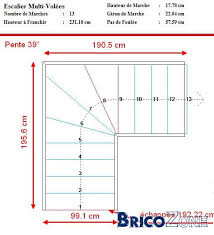 De gagner un peu de place en longueur ou en largeur. Calcul Des Marches En Angles Dans 1 4 Tournant