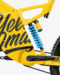 Download Electric Bike Mockup Left Side View In Vehicle Mockups On Yellow Images Object Mockups PSD Mockup Templates