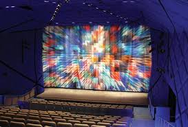 Digitally Printed Curtains For New York S Museum Of The Moving Image Stage Curtains Stage Backdrop Curtain Backdrops