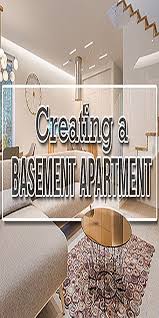 This exuberant basement ceiling idea includes a mix of colors layered over each other to create a unique basement ceiling, which pulls together all the colors in the room: Creating A Basement Apartment A Guide Basement Apartment Basement Suite Ideas Basement