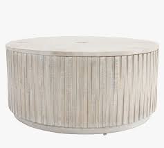 Come find the drum coffee table you are looking for. Coloma 40 Round Storage Coffee Table Pottery Barn