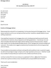 Cover Letter For A Mortgage Advisor Icover Org Uk
