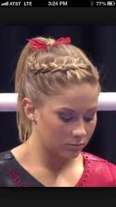 Great Braid For The Next Competition Coiffure Hippie Coiffure De Gymnaste Coiffure Sport
