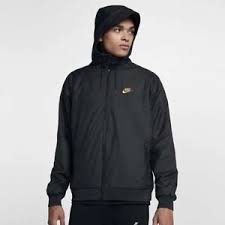 Black And Gold Nike Jacket Nike Sportswear Windrunner Winterized Qs Jacket Black Gold Men S Size Medium Mens Nike Jacket Mens Jackets Nike Outfits