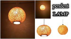 Decor asylum added diy hanging light to diy the room 23 apr 09:12. How To Make Pendent Lamp Diy String Pendant Lamp Youtube