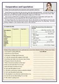 Live worksheets > english > english as a second language (esl) > comparatives comparatives worksheets and online exercises. Comparatives And Superlatives English Esl Worksheets For Distance Learning And Physical Classrooms
