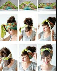 Acessorio Faixa Penteados Com Lencos Bandanas De Cabelo Penteados Para Fazer Sozinha