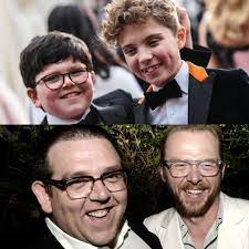 Yeah simon pegg went back 38 years back in age in order to play as jojo with his friend nick. Senscritique On Twitter Cote A Cote Le Duo Archie Yates Roman Griffin Davis Jojo Rabbit Et La Paire Nick Frost Simon Pegg Shaun Of The Dead Hot Fuzz Paul