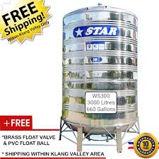 Steel tanks will not break down in uv light, discolor the tank shell, nor crack in below freezing conditions. Star 3000l Ws300 Stainless Steel Water Tank With Stand 660gal Ss304 Tangki Air Shopee Malaysia