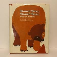Brown Bear Brown Bear What Do You See By Bill Martin Jr And Etsy In 2020 Purple Cat Brown Bear Blue Horse