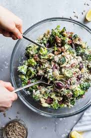 You could always reach me at my website for amazing and healthy fat free recipes: Easy Mediterranean Low Carb Broccoli Salad Food Faith Fitness