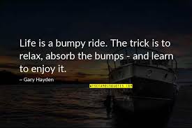 The ride goes up and down, around and around, it has thrills and chills, and it's very brightly colored, and it's very loud, and it's fun for a while. Enjoy The Ride Quotes Top 53 Famous Quotes About Enjoy The Ride
