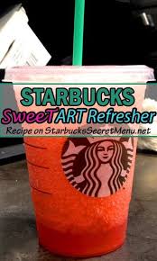 Starbucks Sweetart Refresher Starbucks Drinks Recipes Starbucks Secret Menu Secret Menu