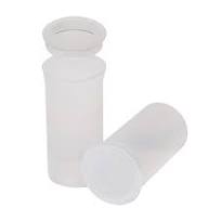 13 Dram/1.63 oz. Transparent Clear Philips RX® Pop-Top Vial with Hinged Lid
