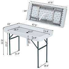 4 Foot Plastic Party Ice Folding Table With Matching Skirt Folding Table Simple Storage Plastic Tables