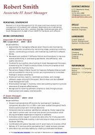 The job of a fixed asset accountant lies in monitoring the fixed assets of an organization. It Asset Manager Resume Samples Qwikresume