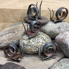 Fork Snail Sculpture Recycled Stainless Fork Scrap Metal Art Welding Art Projects Metal Art
