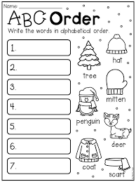 Winter Math And Literacy Worksheet Pack First Grade Abc Order Worksheet First Grade Worksheets Abc Order