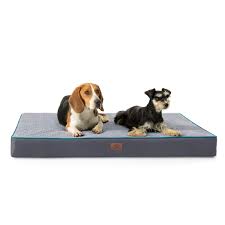 Big barker 7″ pillow top orthopedic dog bed for large and extra large breed dogs (headrest edition). Bedsure Xl Orthopedic Memory Foam Dog Beds For Extra Large Dogs Tempurpedic Dog Bed 2 Layer Thick Pet Bed Mattress With Removable Washable Cover And Waterproof Lining 44x32x4 Inches Grey Buy Online In