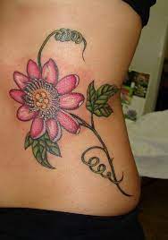 Passion Fruit Flower Flower Tattoo On Ribs Fruit Tattoo Passion Fruit Flower