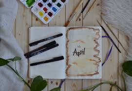 If you're a lover of flowers, this might be the perfect cover for your bujo monthly. Creative Bookworms Bullet Journal April Spread Bookish Blades