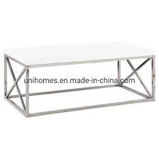 Product titlerectangular coffee table with mirrored shelf chrome. Glossy White Chrome Metal Contemporary Coffee Table China Chrome Coffee Table Coffee Dining Table Made In China Com