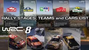 Regardez le wrc en direct avec wrc+. Wrc 8 Rally Stages Teams And Cars List No Pre Order Content Youtube