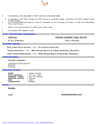 Sample cover letter for updated resume. Resume Format For Fresher Student