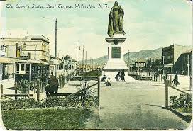 Looking South On Kent Cambridge Terraces C1911 Owr 16 June 2017 Wellington City Queen Victoria Picture Postcards