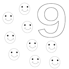 Free printable number 9 coloring pages for kids to color and learn the number 9. Number 9 Printable Coloring Pages Number 9 Printable Coloring Pages For Adults Coloring Page