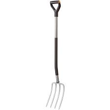 Amazon Com Fiskars Ergo D Handle Steel Garden Fork 47 Inch Compost And Mulch Fork Garden Outdoor Garden Tool Storage Fiskars Garden Tools