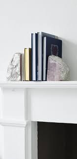 Cast In Gold And Glitter These Semi Precious Rose Quartz Book Ends Have A Decadent Look That S Sure To Catch The Eye Rose Quartz First Home Quartz